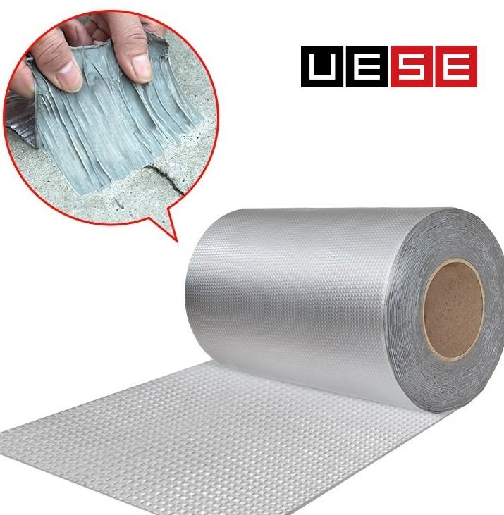 Nastro adesivo UESE impermeabile resistente al bitume in gomma argentata super resistente per tetto fisso